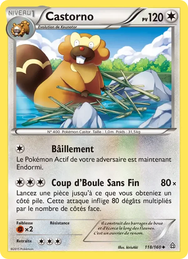Carte Pokémon Castorno — Primo-Choc