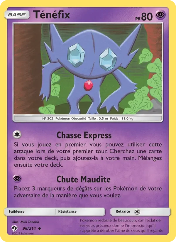 Carte Pokémon Ténéfix — Tonnerre Perdu