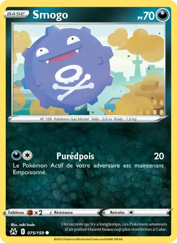 Carte Pokémon Smogo — Zénith Suprême
