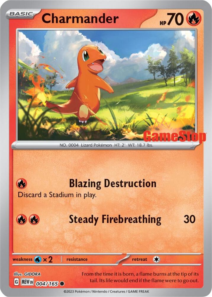 Carte Pokémon Salamèche — Pokémon 151
