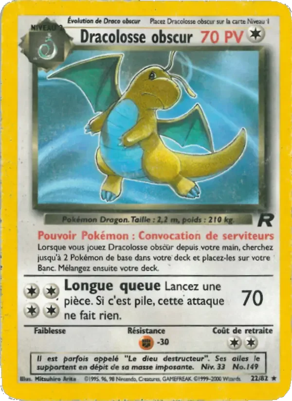 Carte Dracolosse obscur