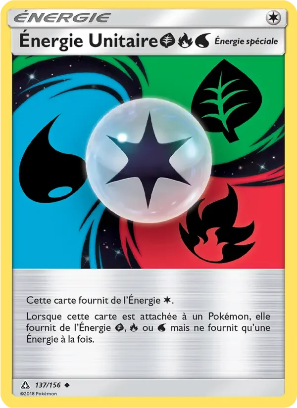 Carte Pokémon Énergie Unitaire GrassFireWater — Ultra-Prisme