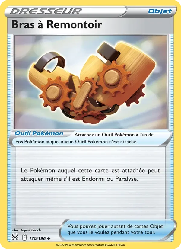 Carte Bras à Remontoir