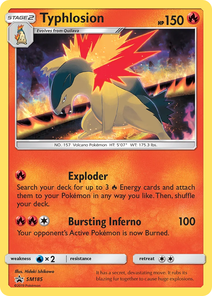Carte Pokémon Typhlosion — Promos Soleil et Lune