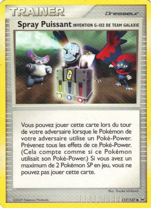 Carte Spray Puissant Invention G-103 de Team Galaxie