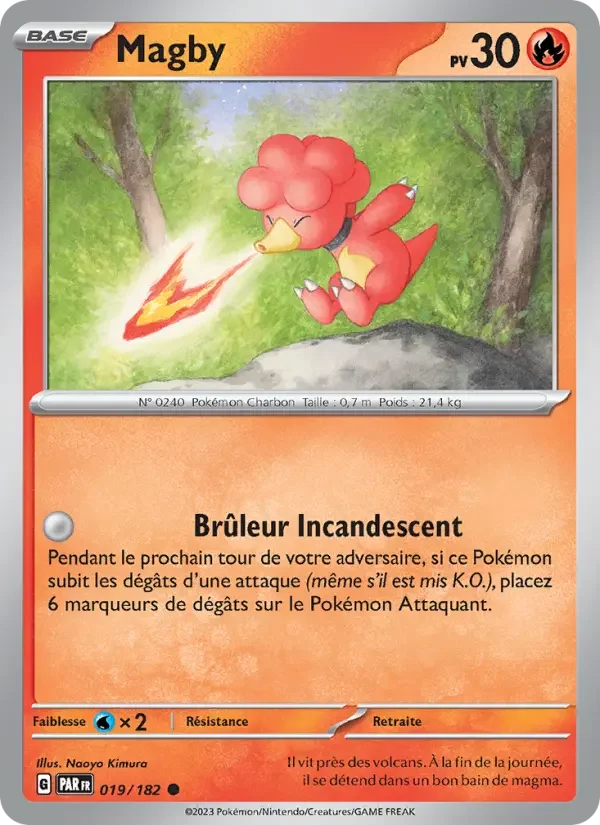 Carte Pokémon Magby — Faille Paradoxe
