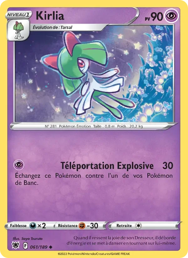 Carte Pokémon Kirlia — Astres Radieux