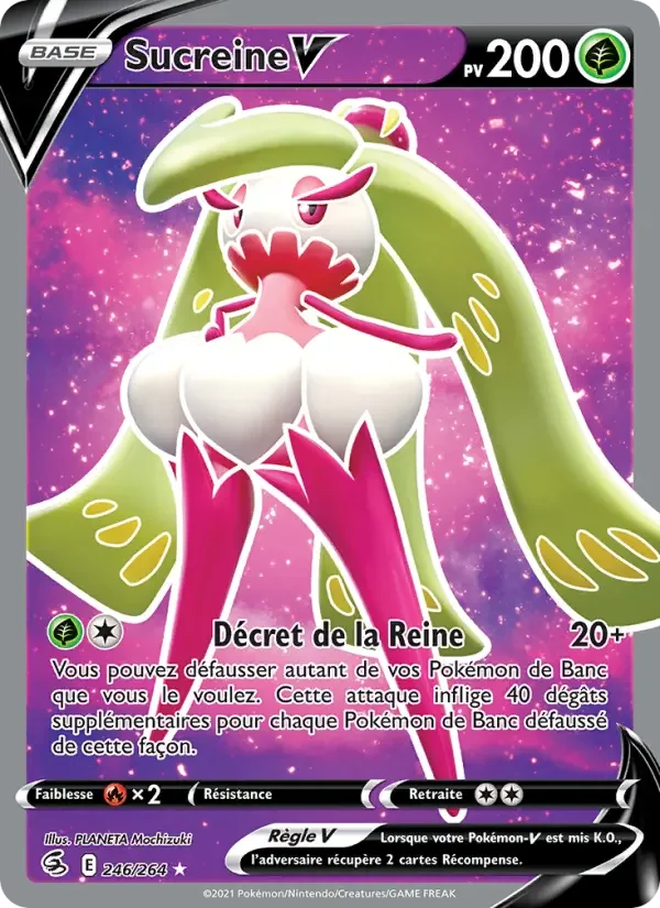 Carte Pokémon Sucreine V — Poing de Fusion