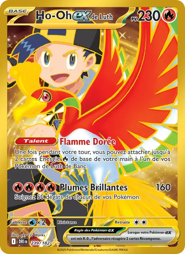 Carte Pokémon Ho-Oh-ex de Luth — Rivalités Destinées