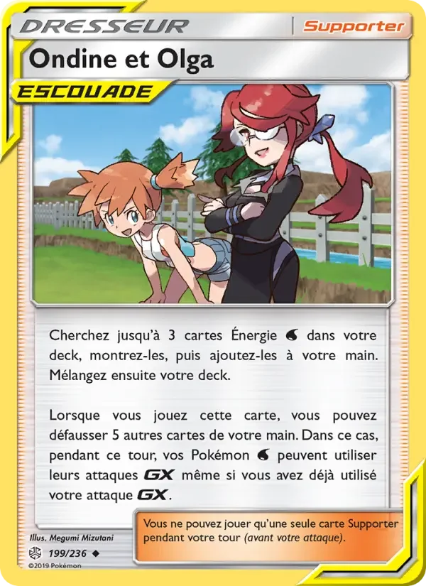 Carte Pokémon Ondine et Olga — Éclipse Cosmique