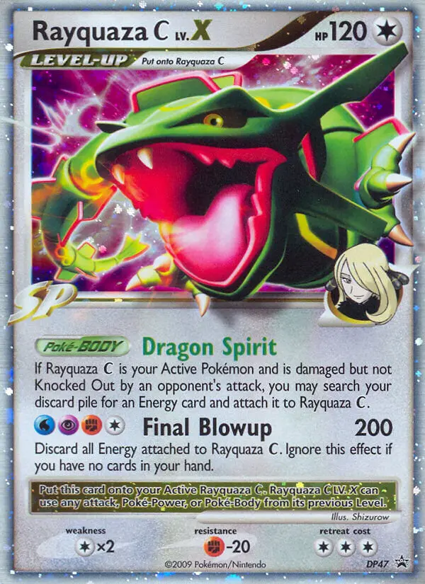 Carte Pokémon Rayquaza C LV.X — Promos Diamant et Perle