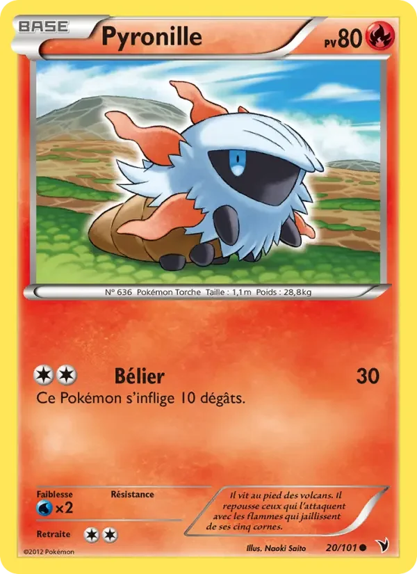 Carte Pokémon Pyronille — Nobles Victoires