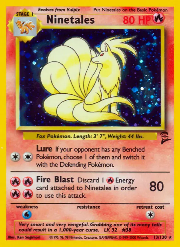 Carte Pokémon Feunard — Base Set 2