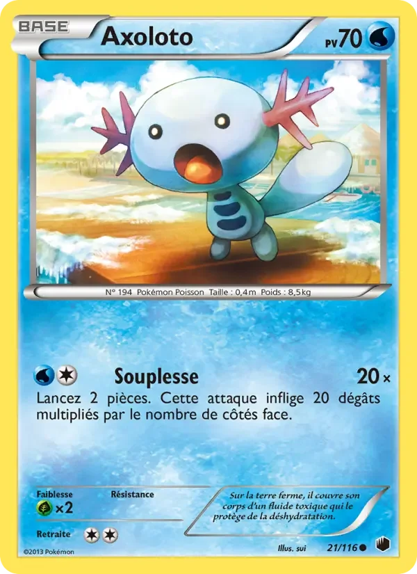 Carte Pokémon Axoloto — Glaciation Plasma