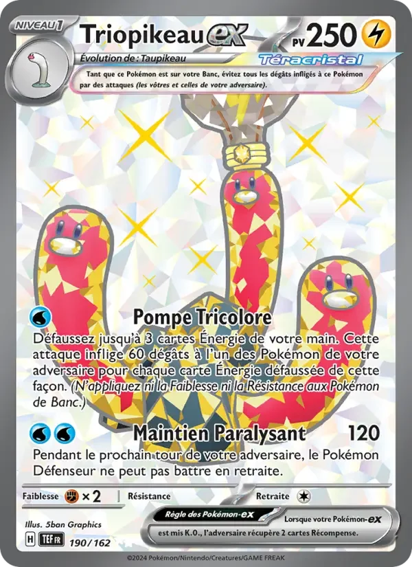 Carte Pokémon Triopikeau-ex — Forces Temporelles