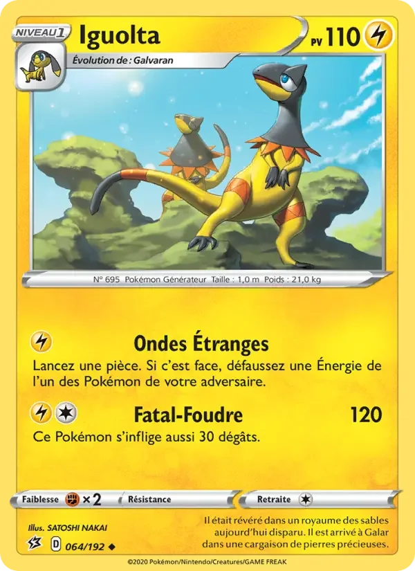 Carte Pokémon Iguolta — Clash des Rebelles