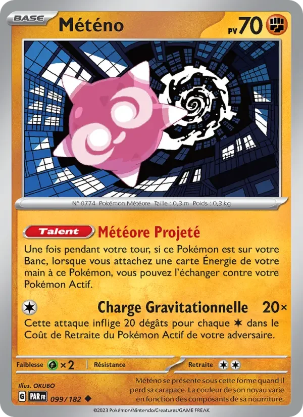 Carte Pokémon Météno — Faille Paradoxe