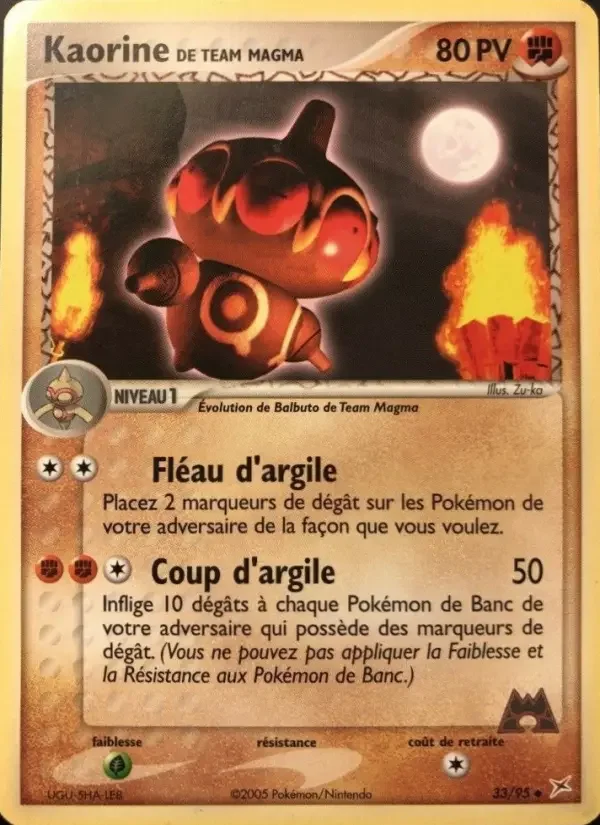 Carte Kaorine de Team Magma