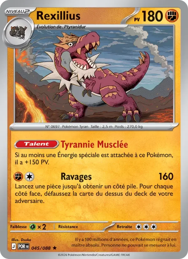 Carte Pokémon Rexillius — Équilibre Parfait