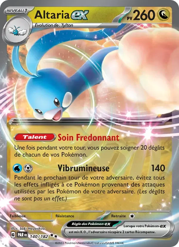 Carte Pokémon Altaria-ex — Faille Paradoxe