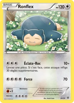 Carte Pokémon Ronflex — Bienvenue à Kalos