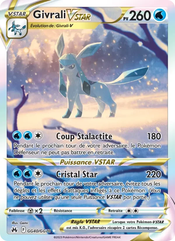 Carte Pokémon Givrali VSTAR — Zénith Suprême