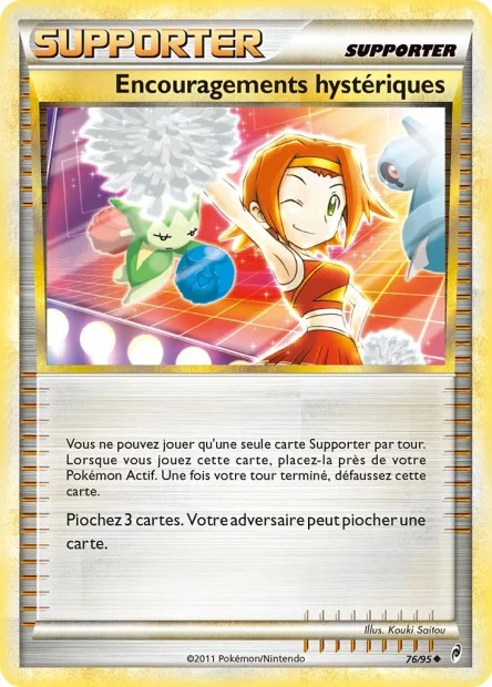 Carte Pokémon Encouragements hystériques — L'Appel des Légendes