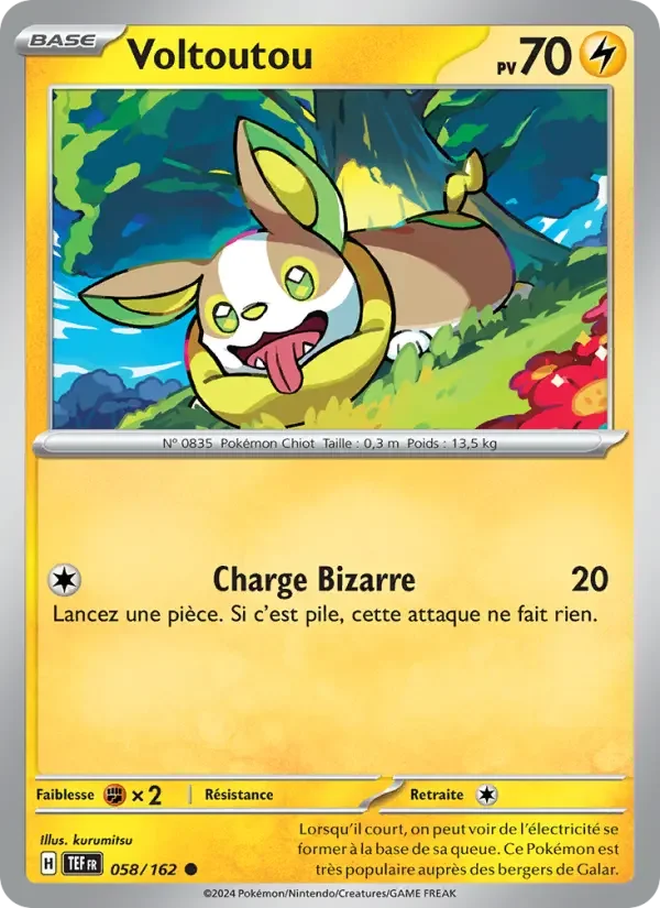 Carte Pokémon Voltoutou — Forces Temporelles