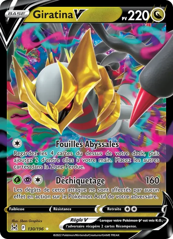Carte Pokémon Giratina V — Origine Perdue