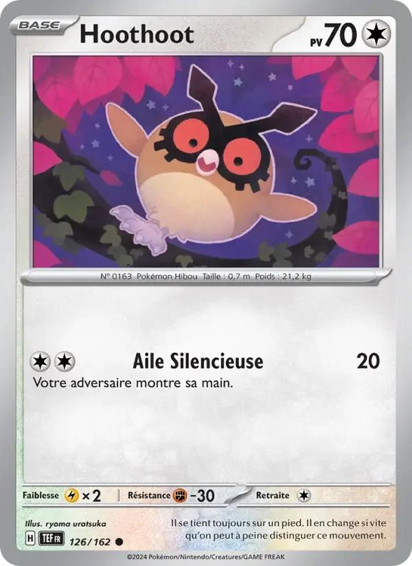 Carte Pokémon Hoothoot — Forces Temporelles