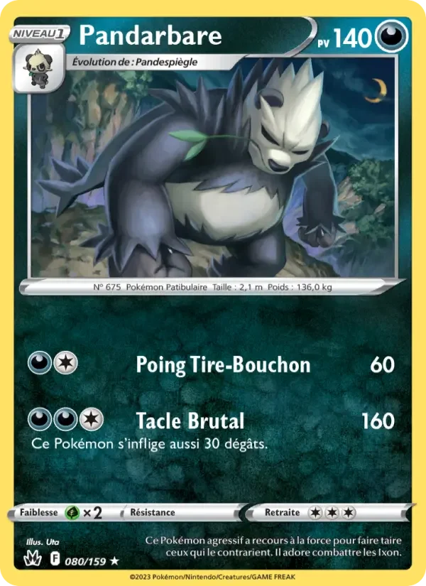 Carte Pokémon Pandarbare — Zénith Suprême