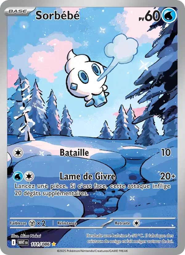 Carte Pokémon Sorbébé — Flamme Blanche