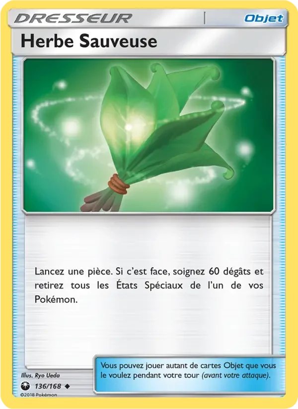 Carte Pokémon Herbe Sauveuse — Tempête Céleste