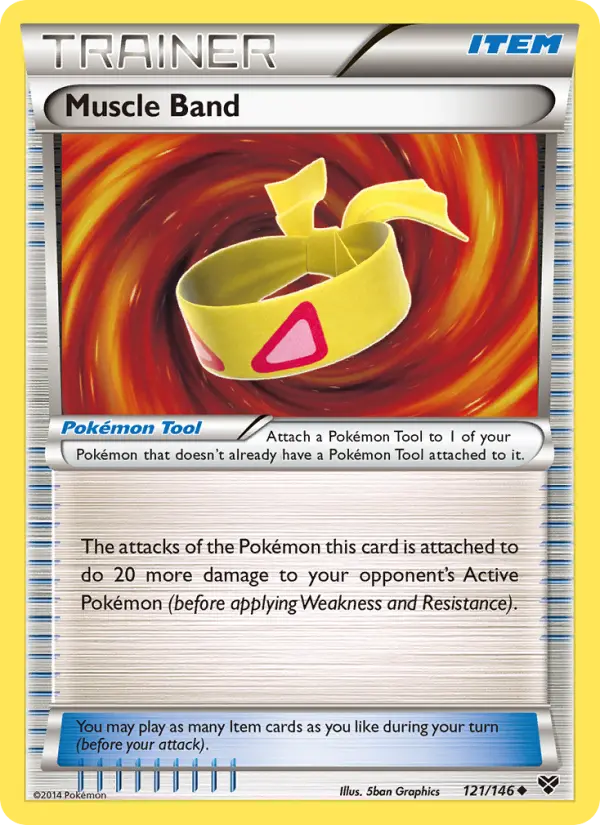Carte Pokémon Muscle Band — Promos X&Y
