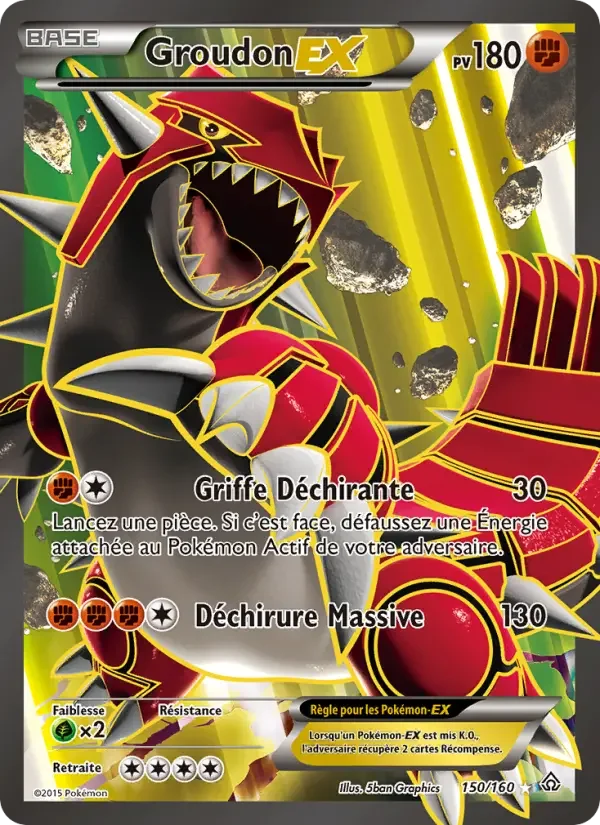 Carte Pokémon Groudon EX — Primo-Choc