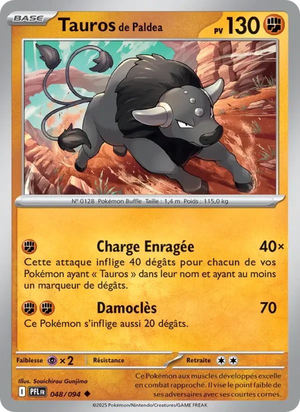 Carte Tauros de Paldea