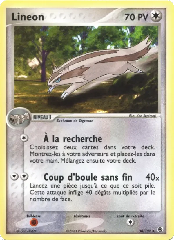 Carte Pokémon Lineon — Rubis & Saphir