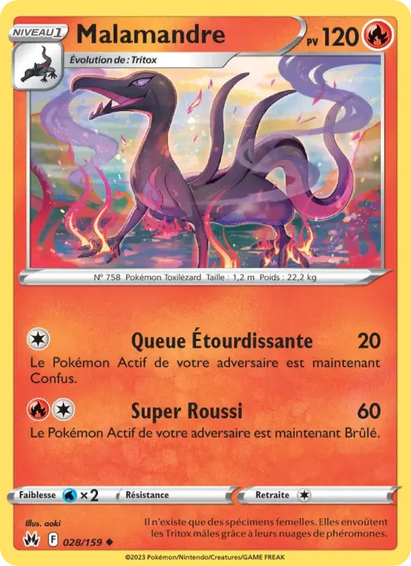 Carte Pokémon Malamandre — Zénith Suprême