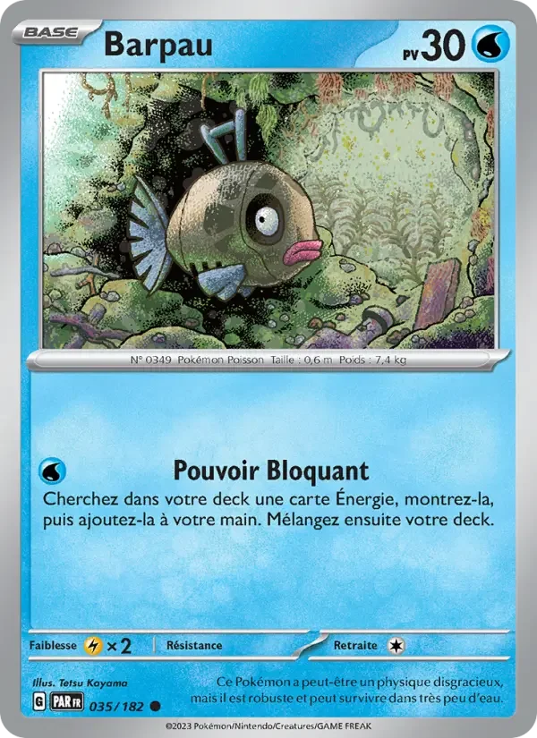 Carte Pokémon Barpau — Faille Paradoxe