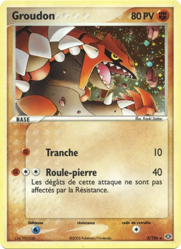 Carte Groudon
