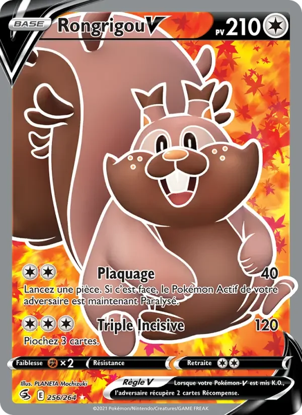 Carte Pokémon Rongrigou V — Poing de Fusion