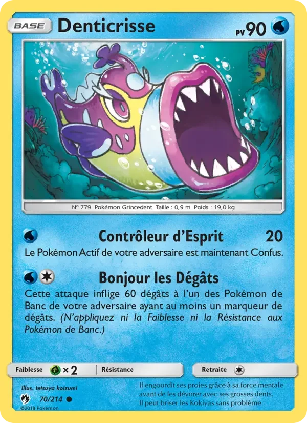 Carte Pokémon Denticrisse — Tonnerre Perdu