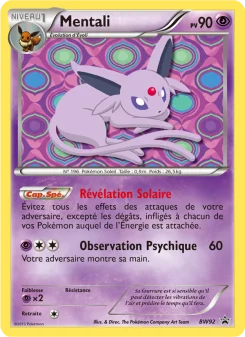 Carte Pokémon Mentali — Promos Noir et Blanc