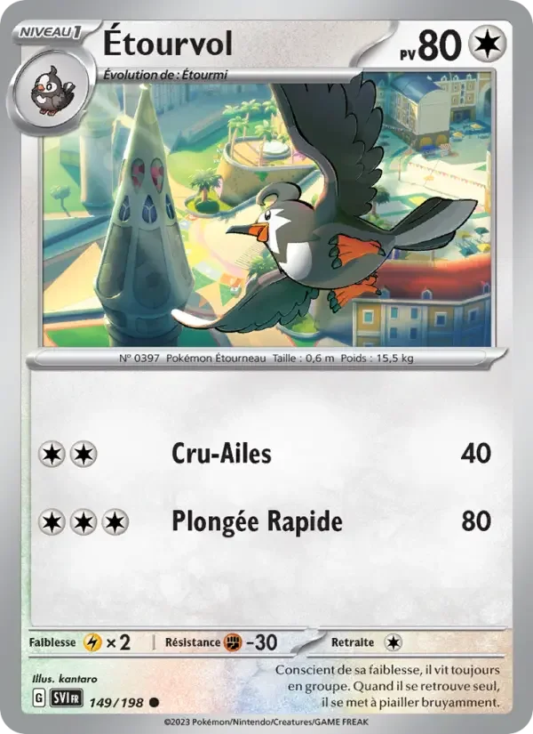 Carte Pokémon Étourvol — Écarlate et Violet