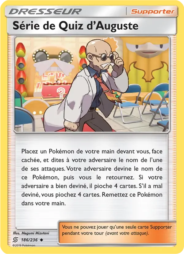 Carte Pokémon Série de Quiz d’Auguste — Harmonie des Esprits