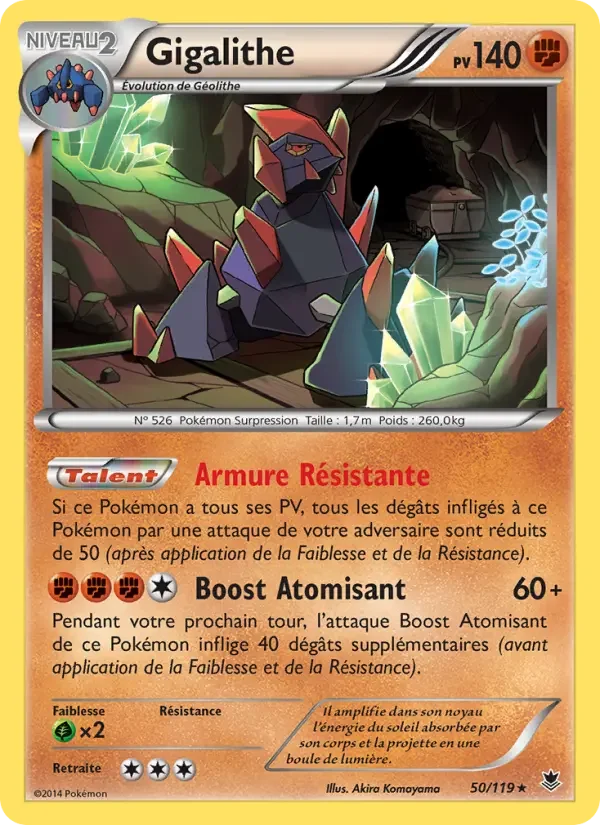 Carte Pokémon Gigalithe — Vigueur Spectrale