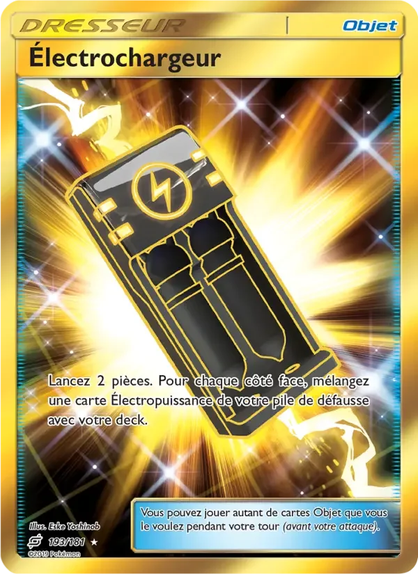 Carte Pokémon Électrochargeur — Duo de Choc