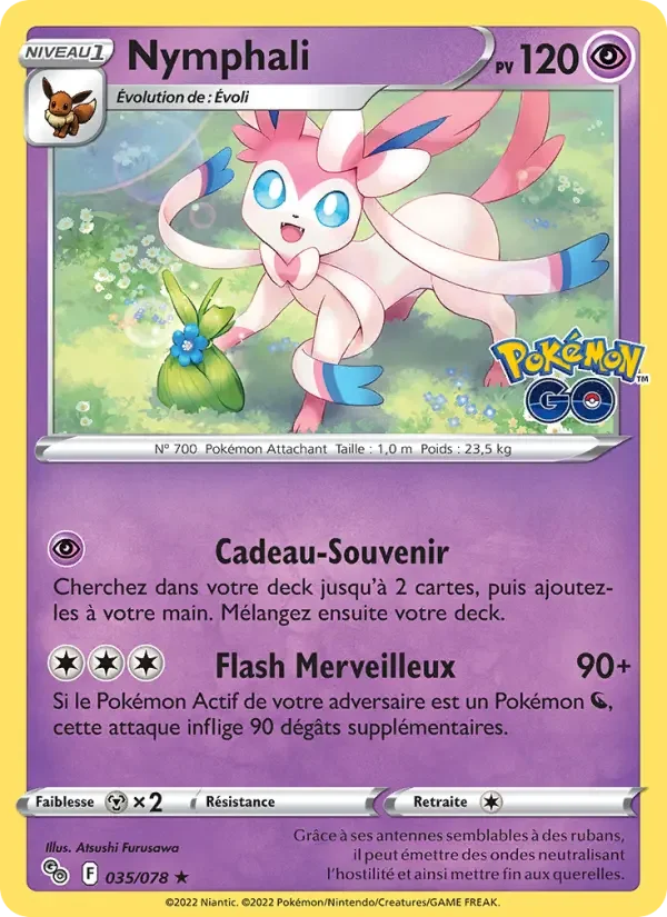Carte Pokémon Nymphali — Pokémon GO