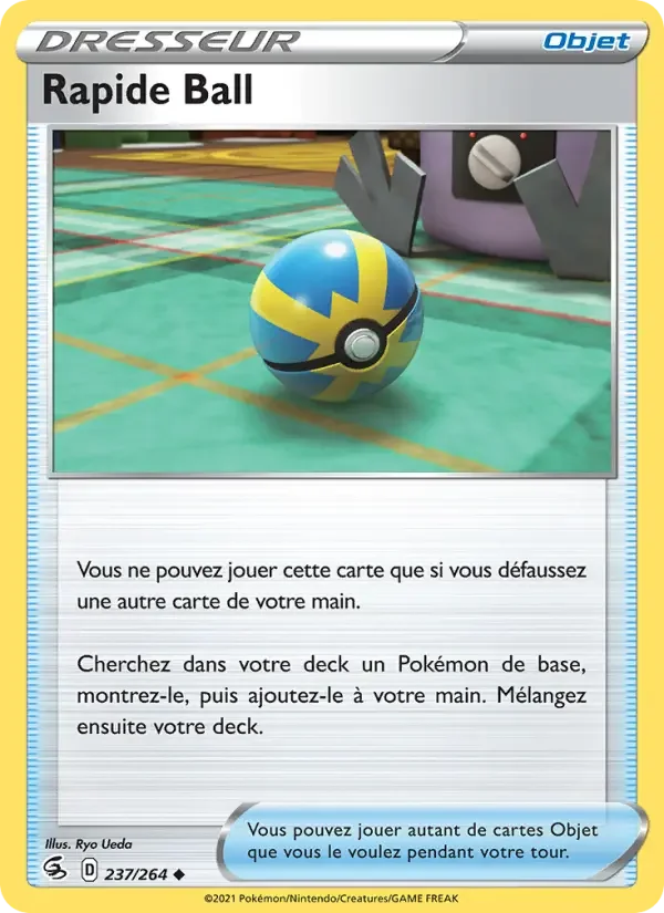 Carte Pokémon Rapide Ball — Poing de Fusion