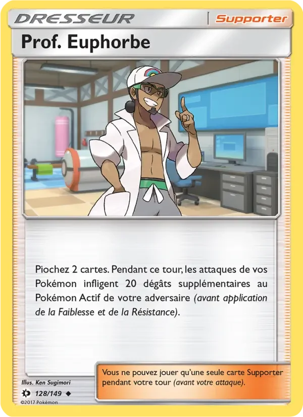 Carte Pokémon Prof. Euphorbe — Soleil et Lune